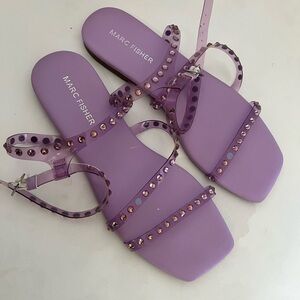 Marc fisher purple studded sandals in size 9